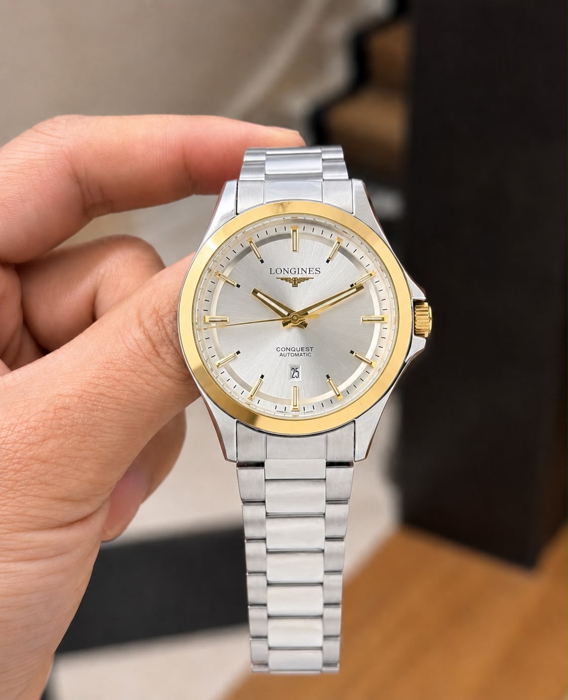 Longines Golden Tone Quartz Dial