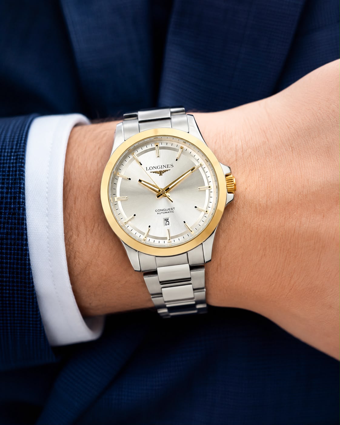 Longines Golden Tone Quartz Dial