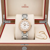 Omega White Sunburst Dial Diamond Edition