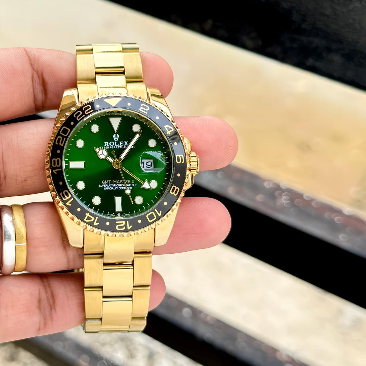 Rolex GMT Master II Green Dial