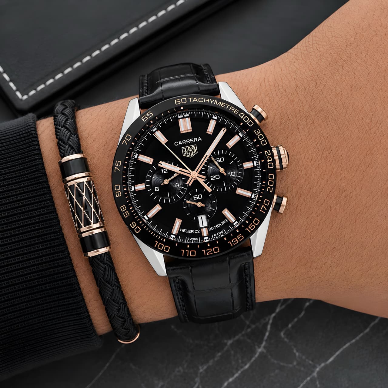 Tag Heuer Black Carrera Chronograph