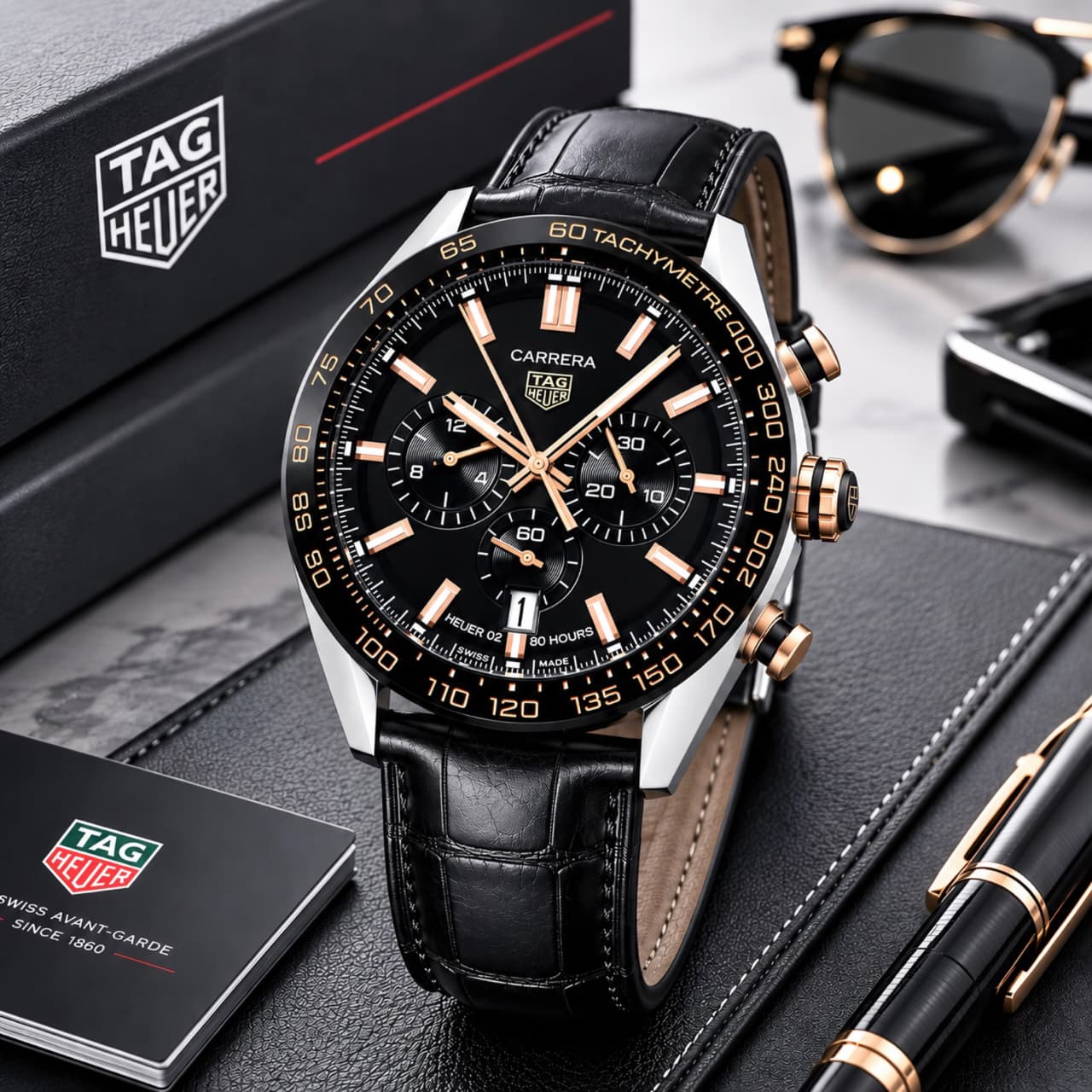Tag Heuer Black Carrera Chronograph