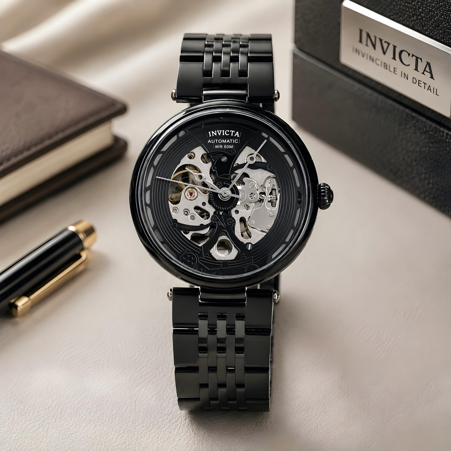 Invicta Skeleton Automatic Black