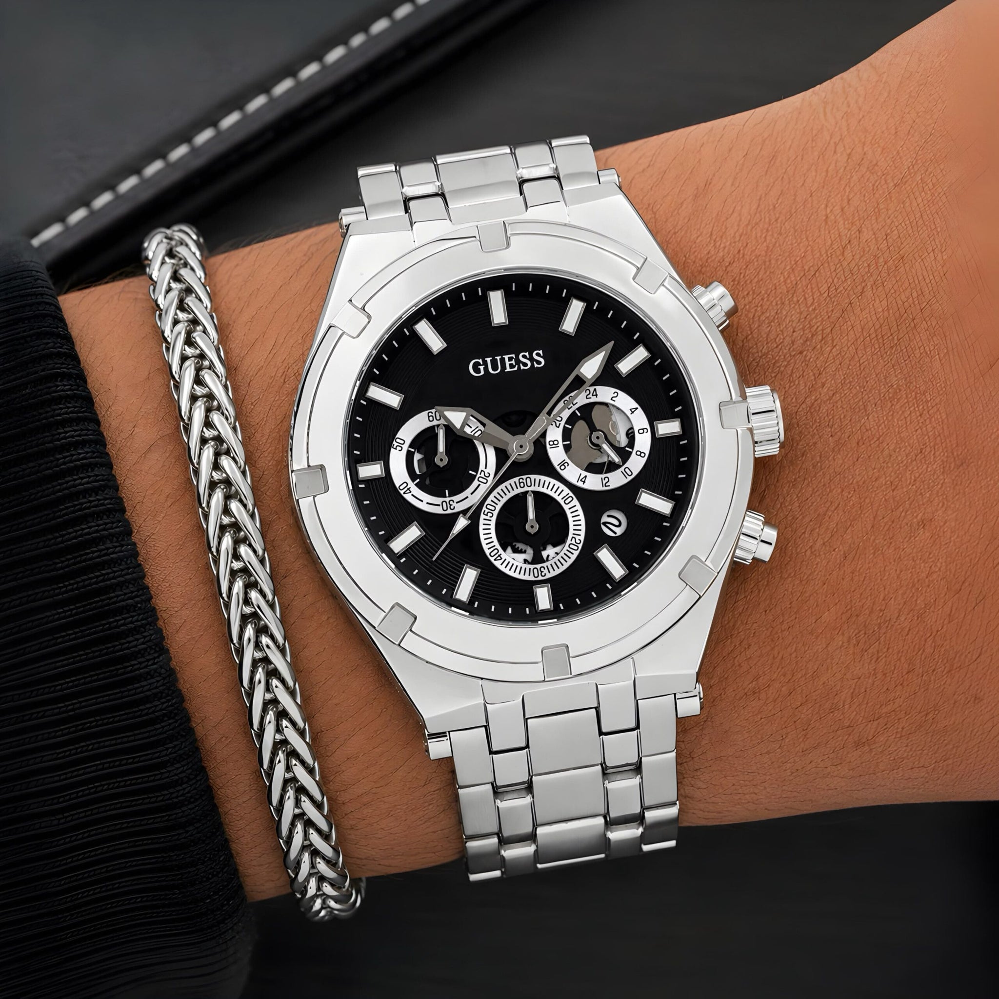 Guess Black Multifunction Dial Chronograph