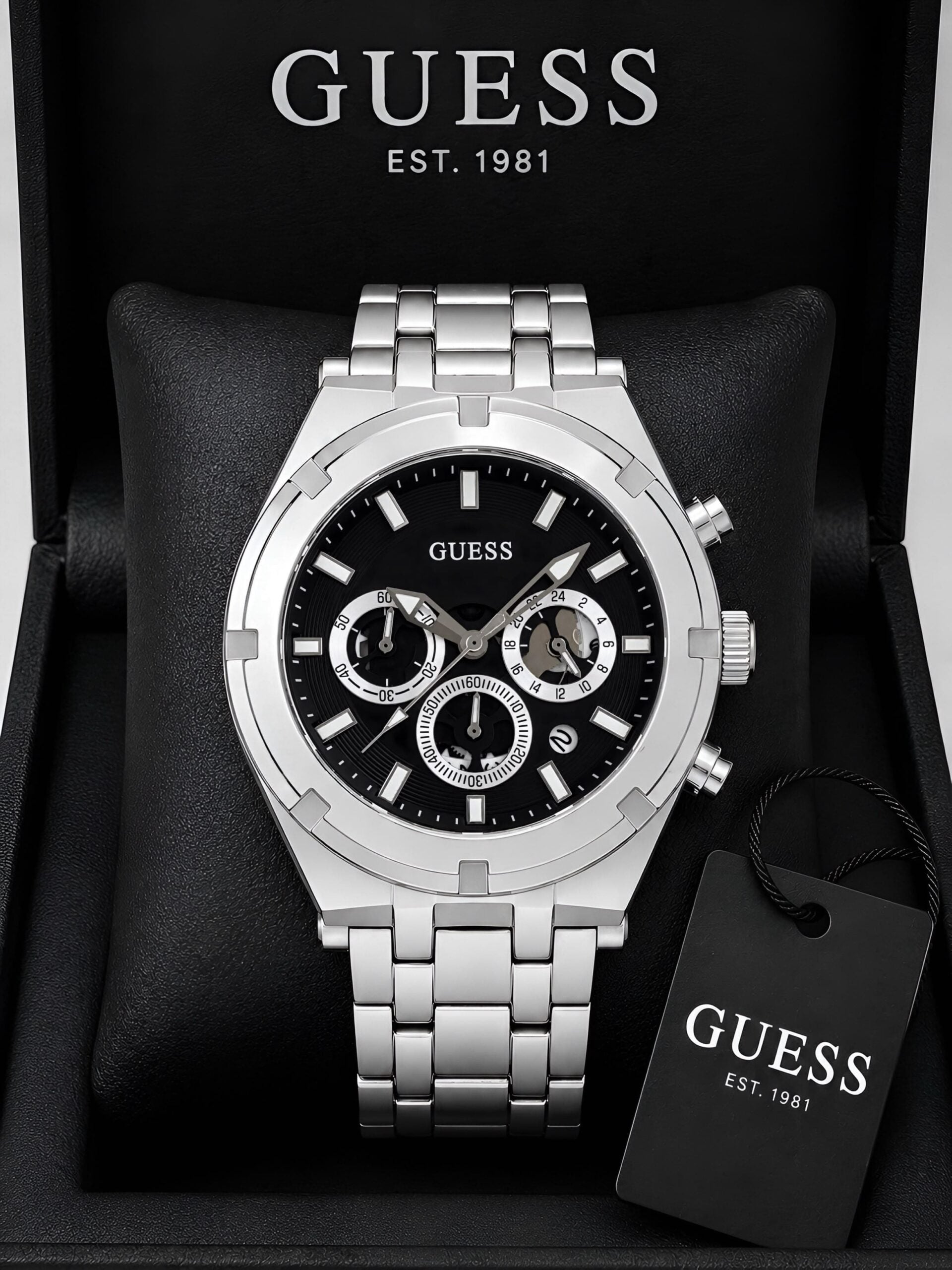 Guess Black Multifunction Dial Chronograph