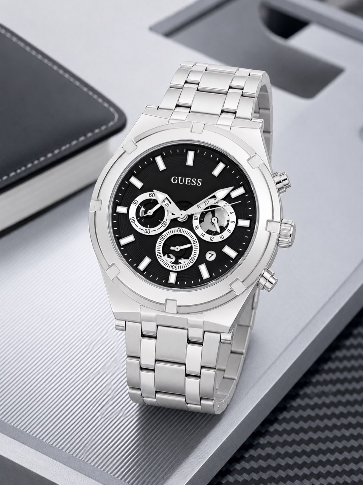 Guess Black Multifunction Dial Chronograph