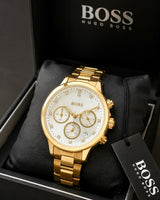 Boss Gold-Tone Quartz
