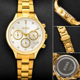 Boss Gold-Tone Quartz