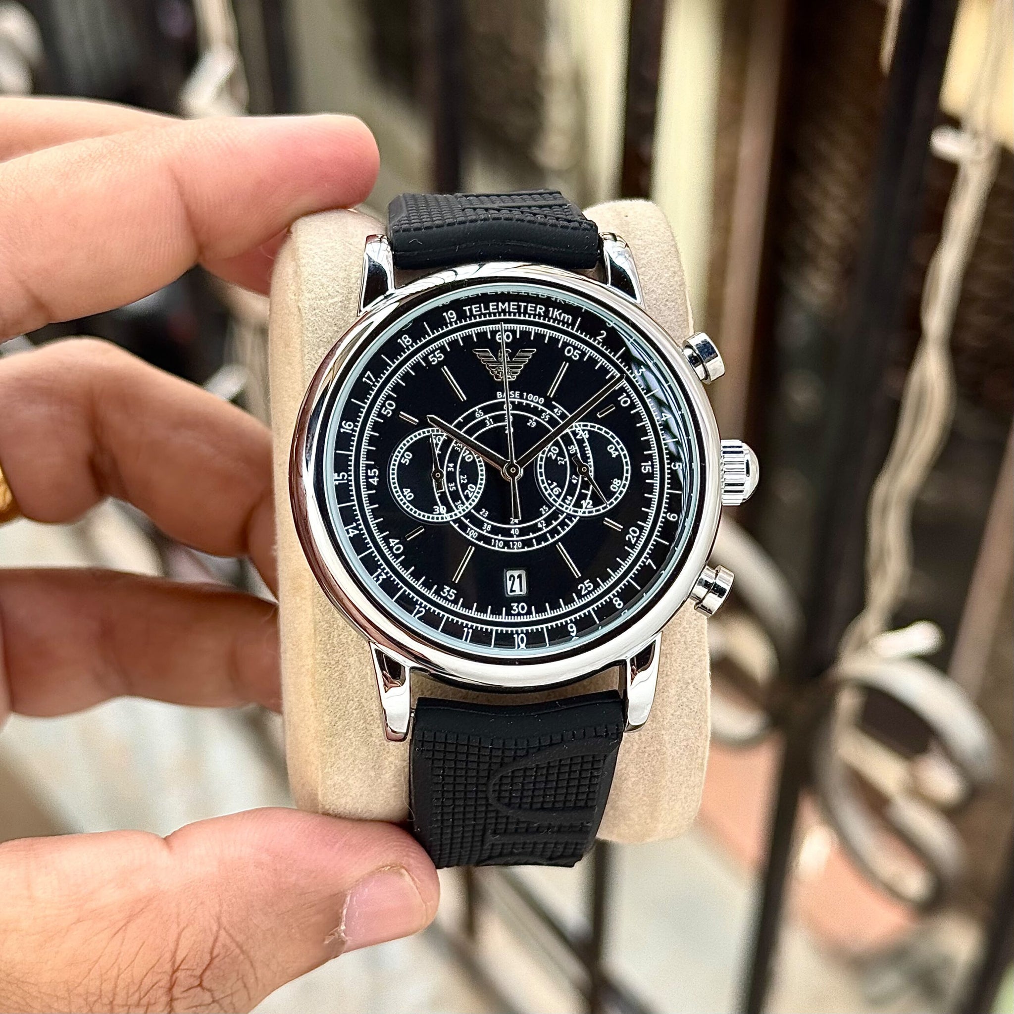 Emporio Armani Black Quartz Chronograph