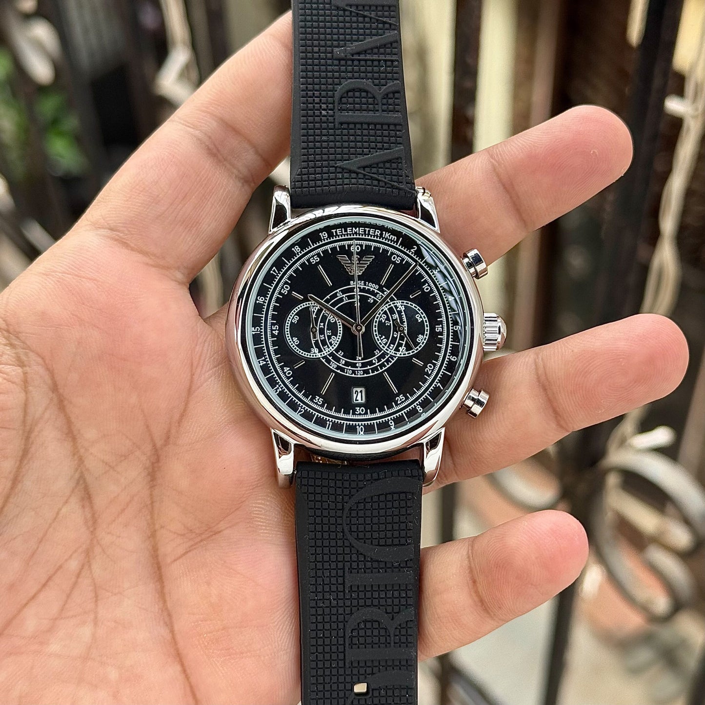 Emporio Armani Black Quartz Chronograph