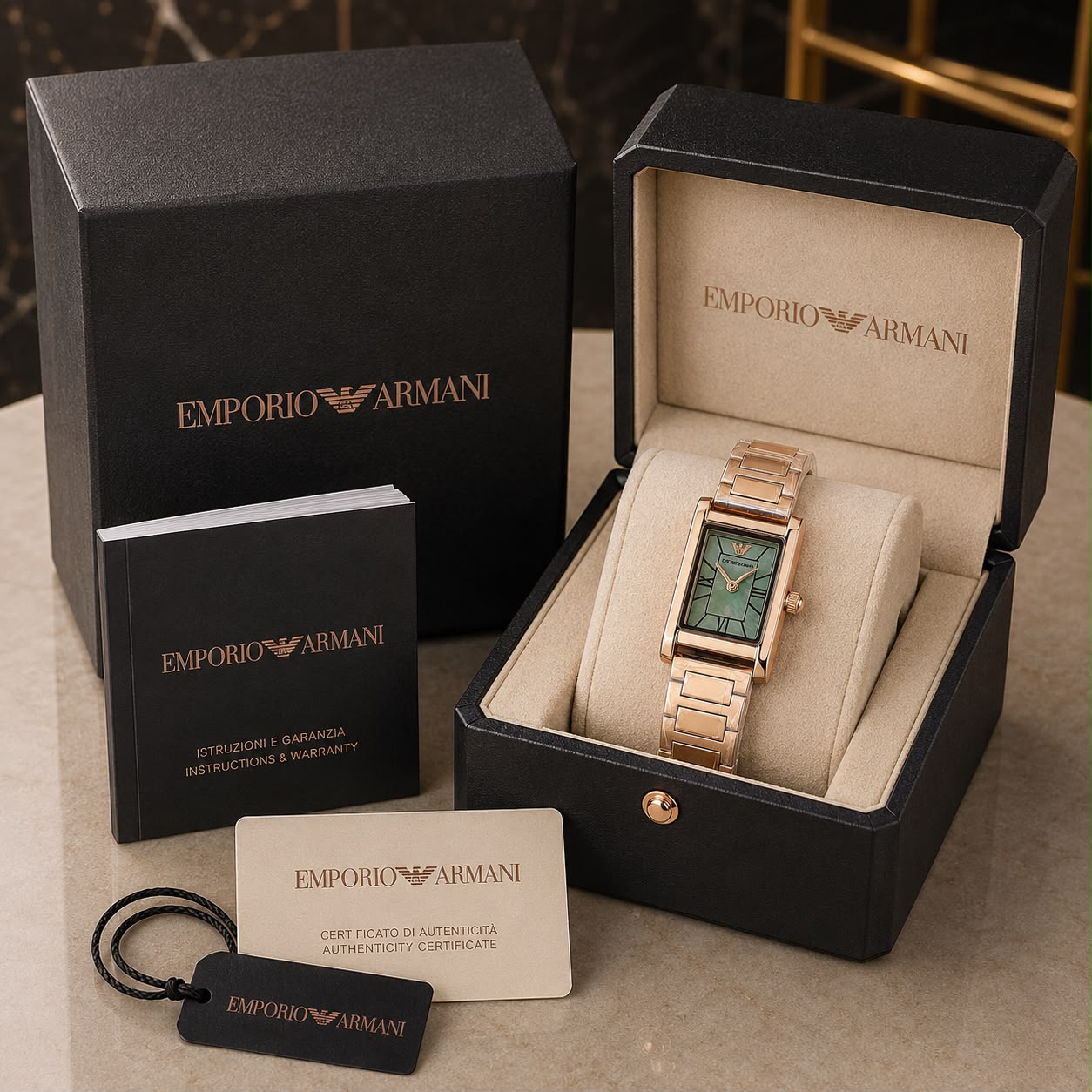 Emporio Armani Rectangular Dial
