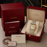 Cartier Santos Two Tone White Dial
