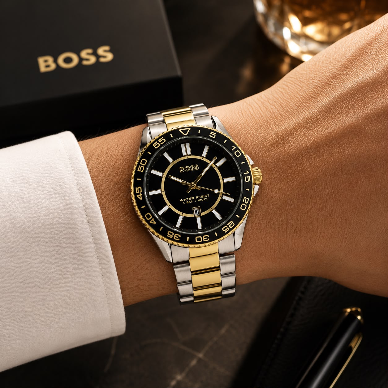 Boss Runner Jet Black Dial