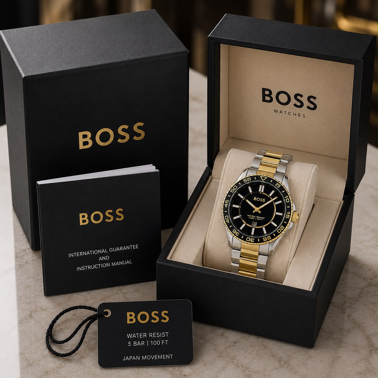 Boss Runner Jet Black Dial