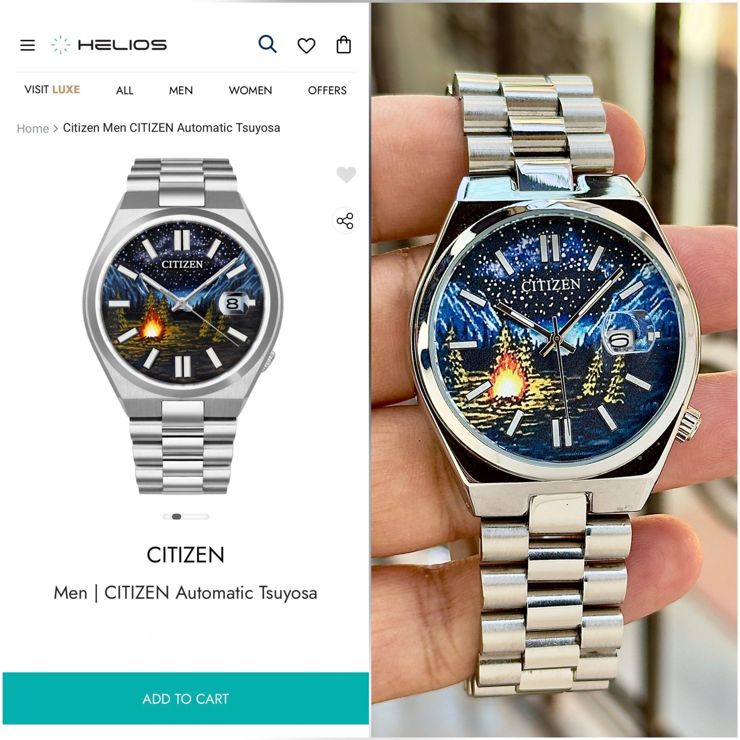 Citizen Tsuyosa Campfire Art Dial