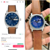 Fossil Blue Sunburst Dial Quartz
