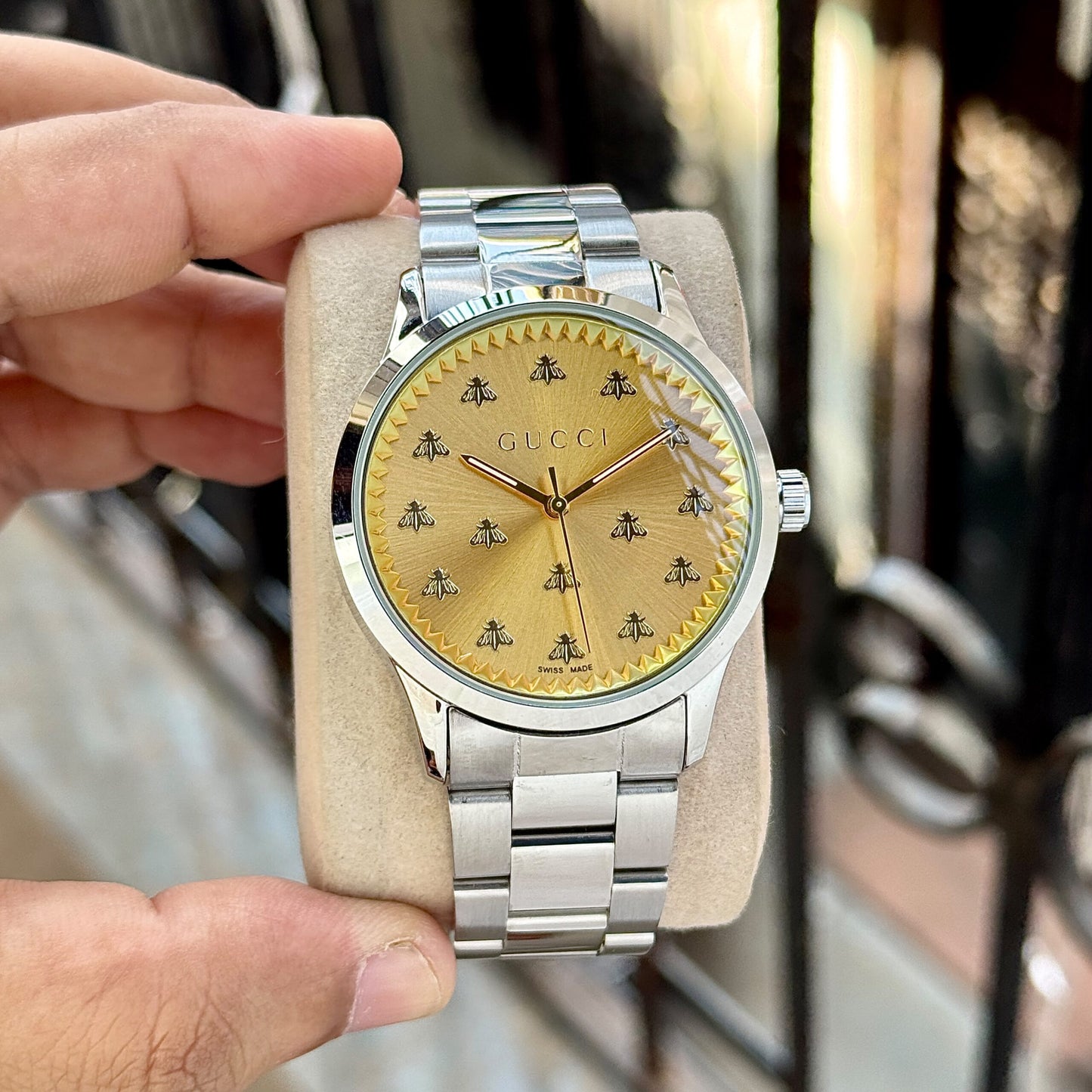 Gucci G-Timeless Gold Dial