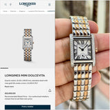 Longines Mini DolceVita Silver Textured