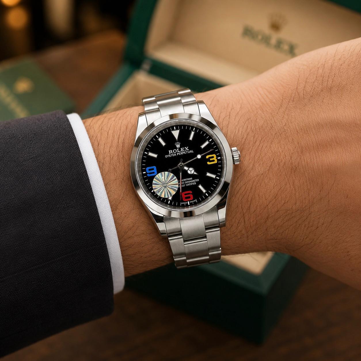 Rolex Explorer Black Dial Automatic