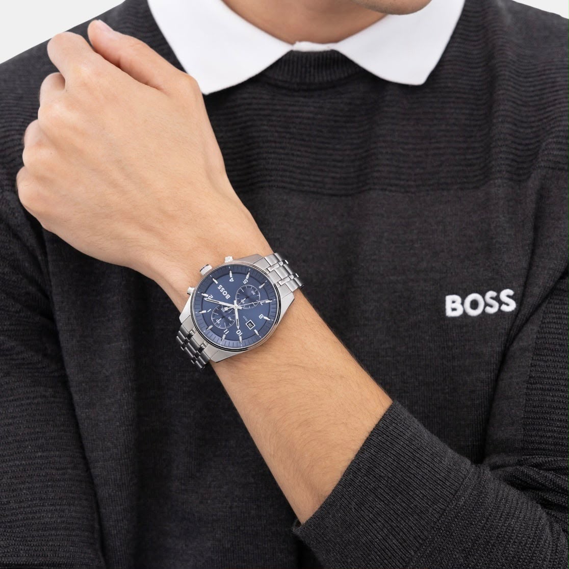 Hugo Boss Skytraveller Chronograph Blue Dial