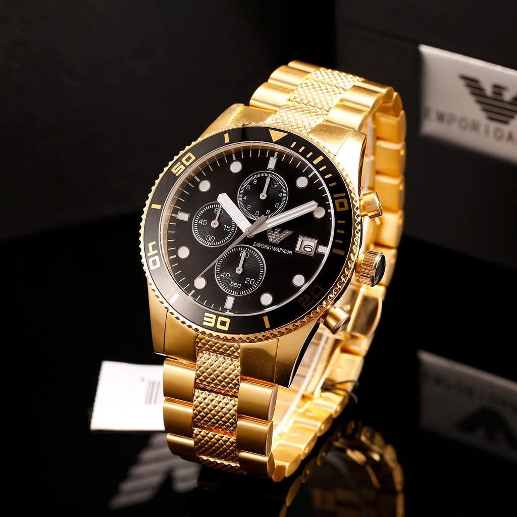 Emporio Armani Black Dial Chronograph
