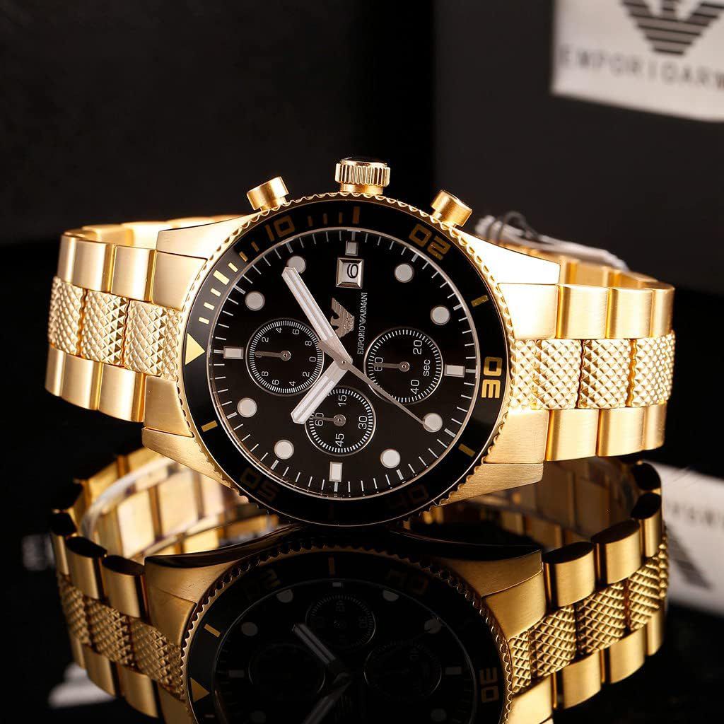 Emporio Armani Black Dial Chronograph
