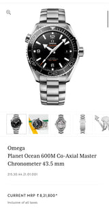 Omega Seamaster Silver Tone Automatic