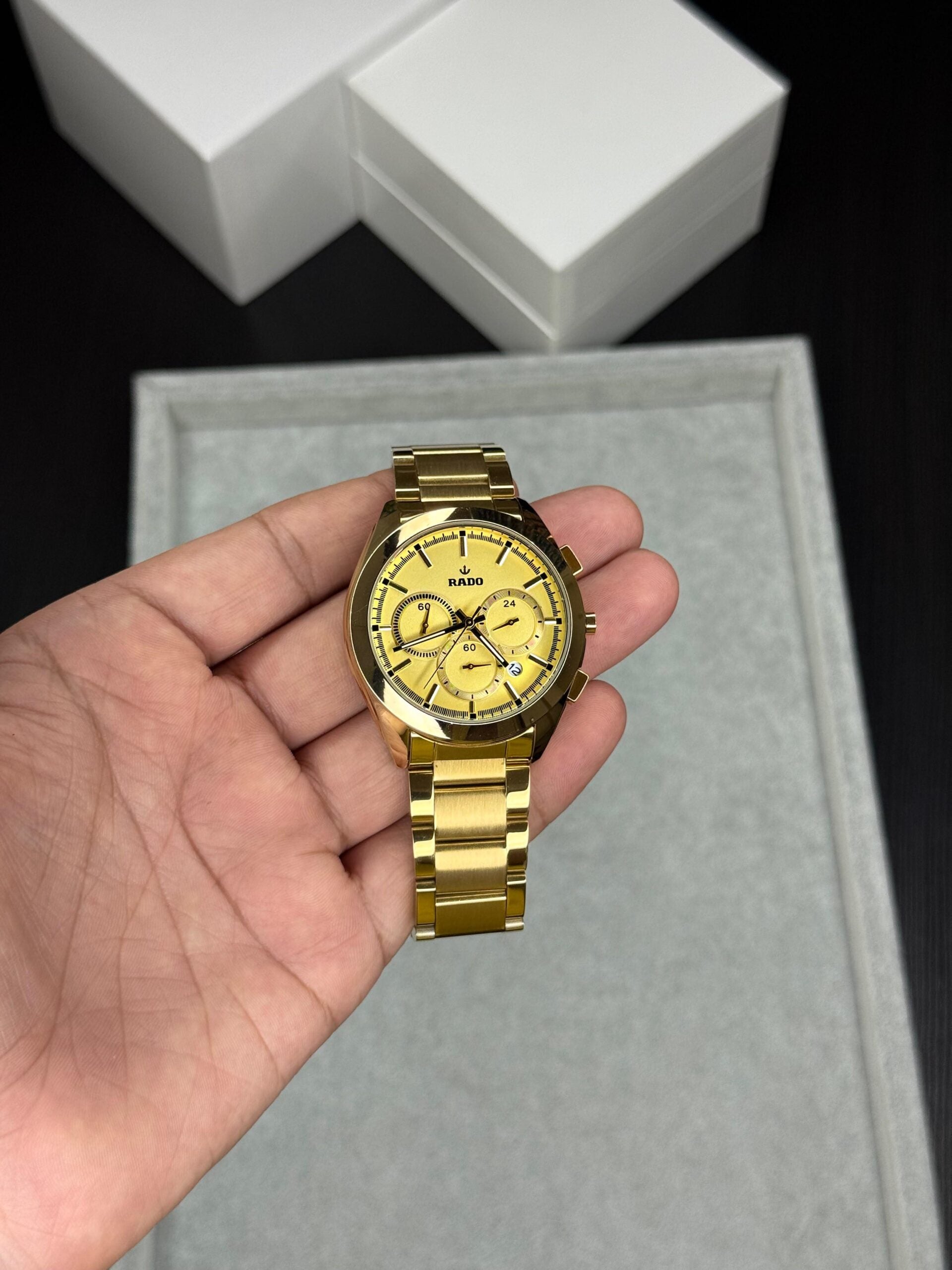 Rado HyperChrome Gold Tone Dial