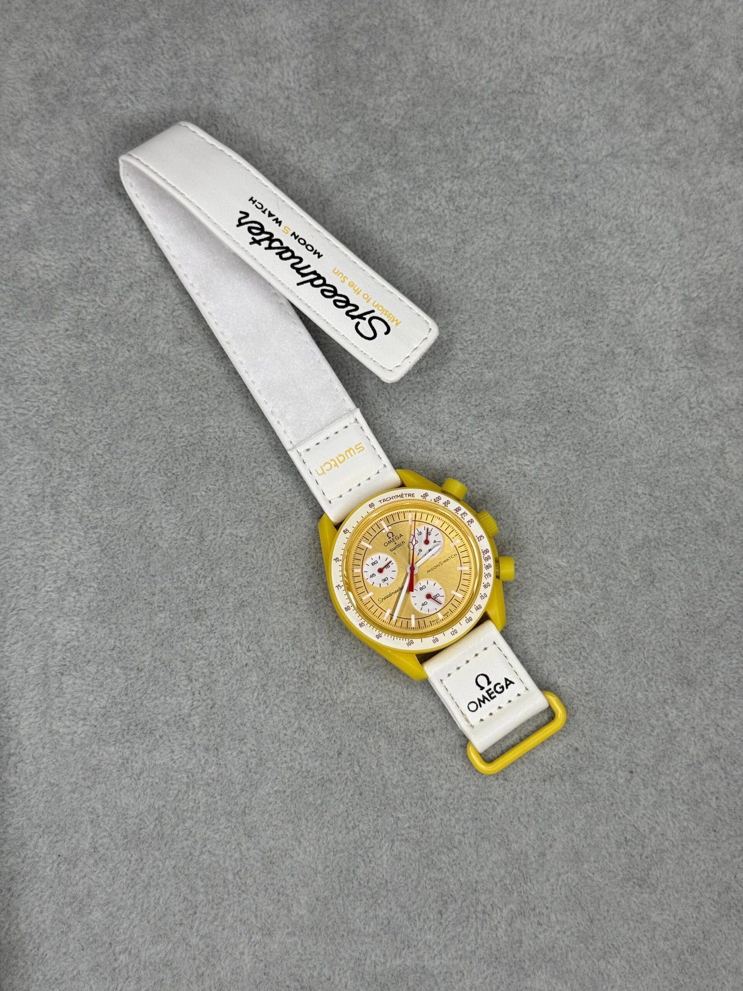 Omega Speedmaster White Yellow Dial