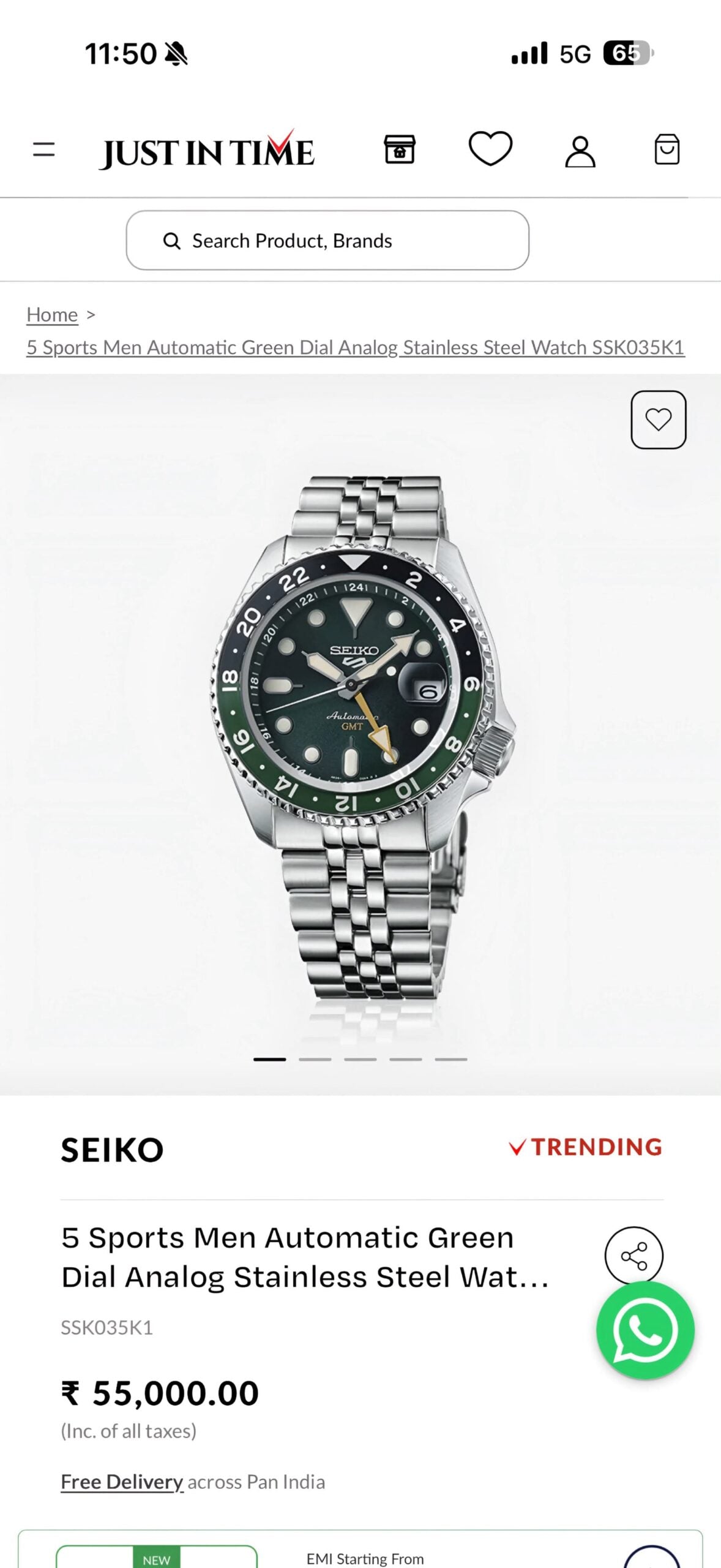 Seiko 5 Sports Automatic GMT