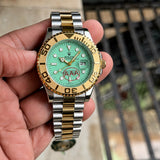 Rolex Green Dial Silver Quartz