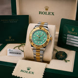 Rolex Green Dial Silver Quartz