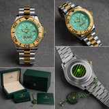 Rolex Green Dial Silver Quartz