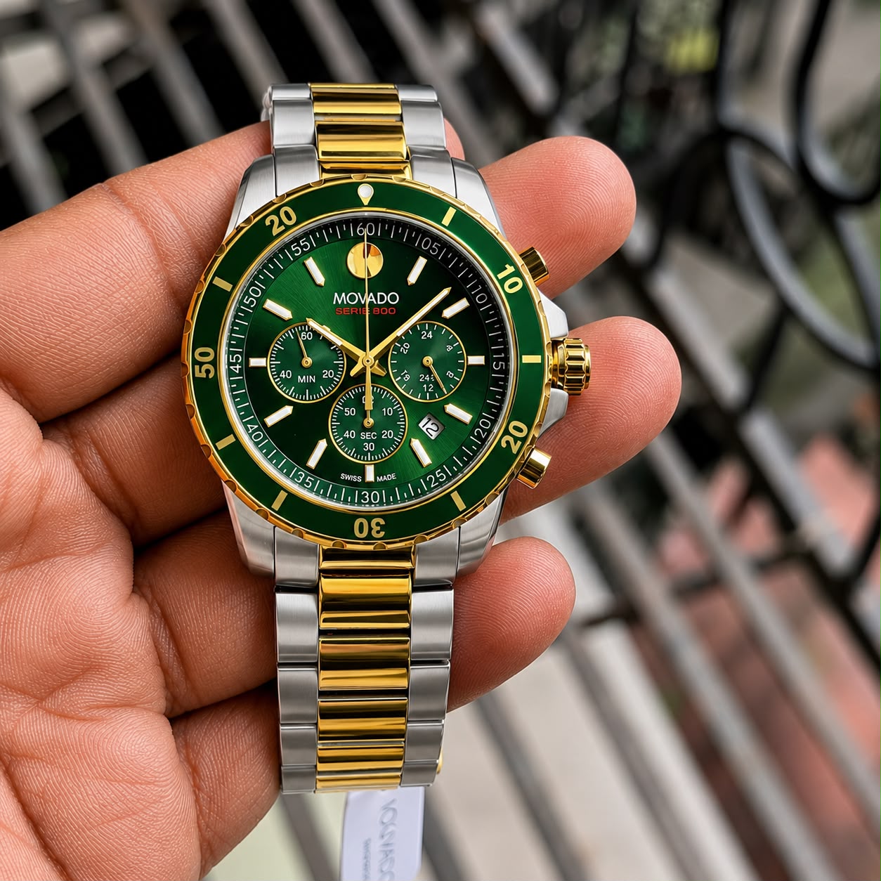 Movado Series 800 Chronograph Green