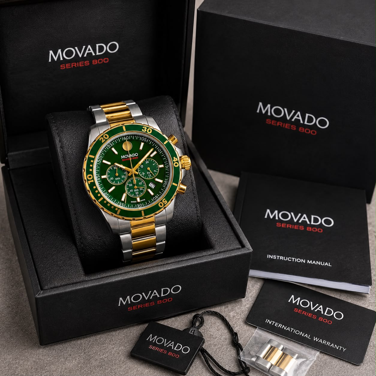 Movado Series 800 Chronograph Green