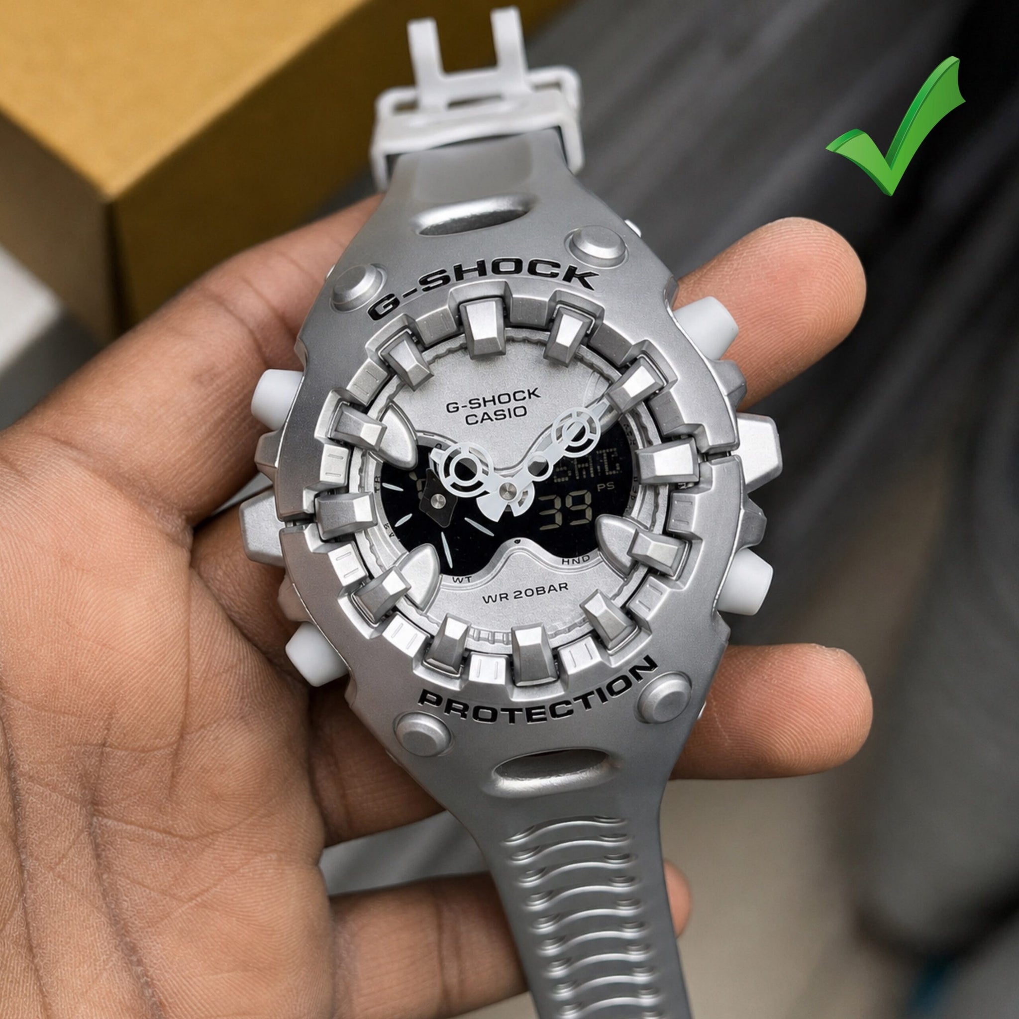 G Shock GA-V01-9A Silver Edition