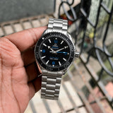 Omega Automatic Silver Black Dial