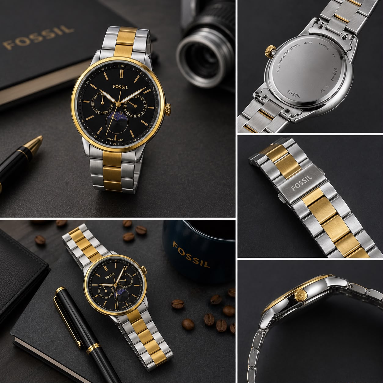 Fossil Sun &amp; Moon Phase Chronograph