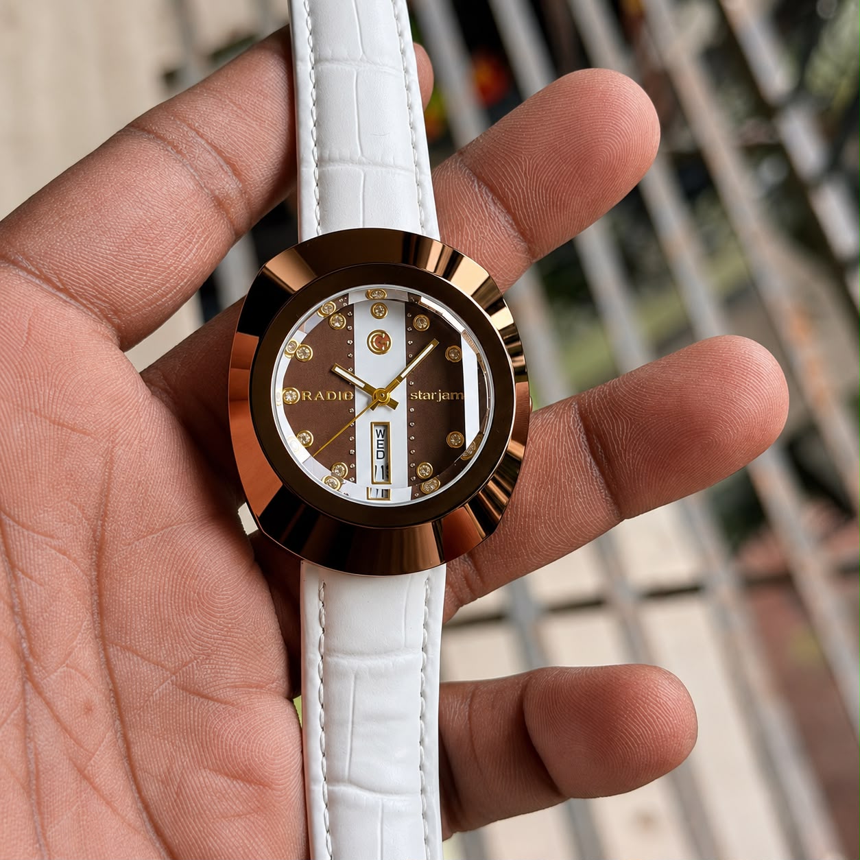 Rado Day-Date White Quartz