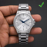 Longines Conquest White Dial Men’s Quartz Watch