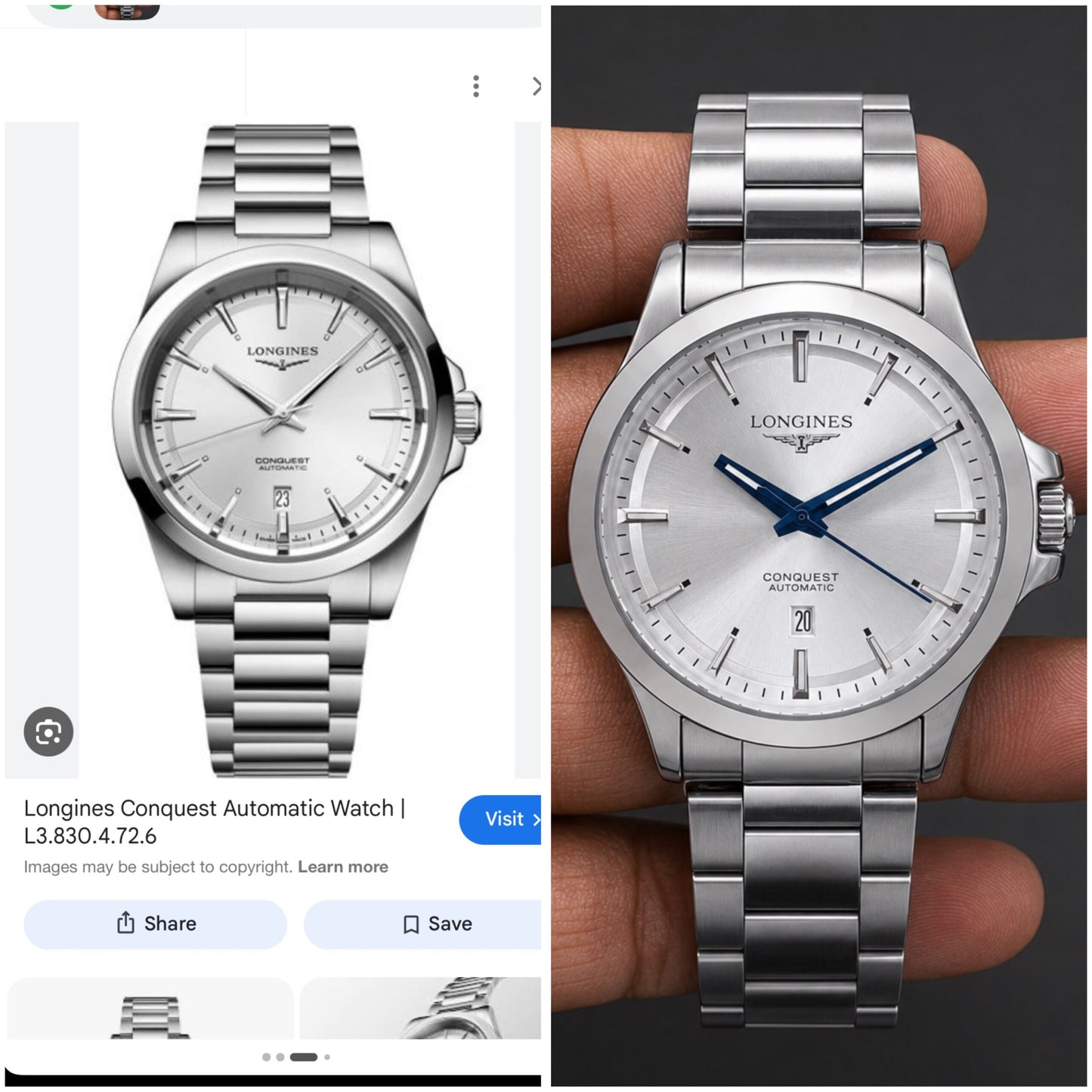 Longines Conquest White Dial Men’s Quartz Watch