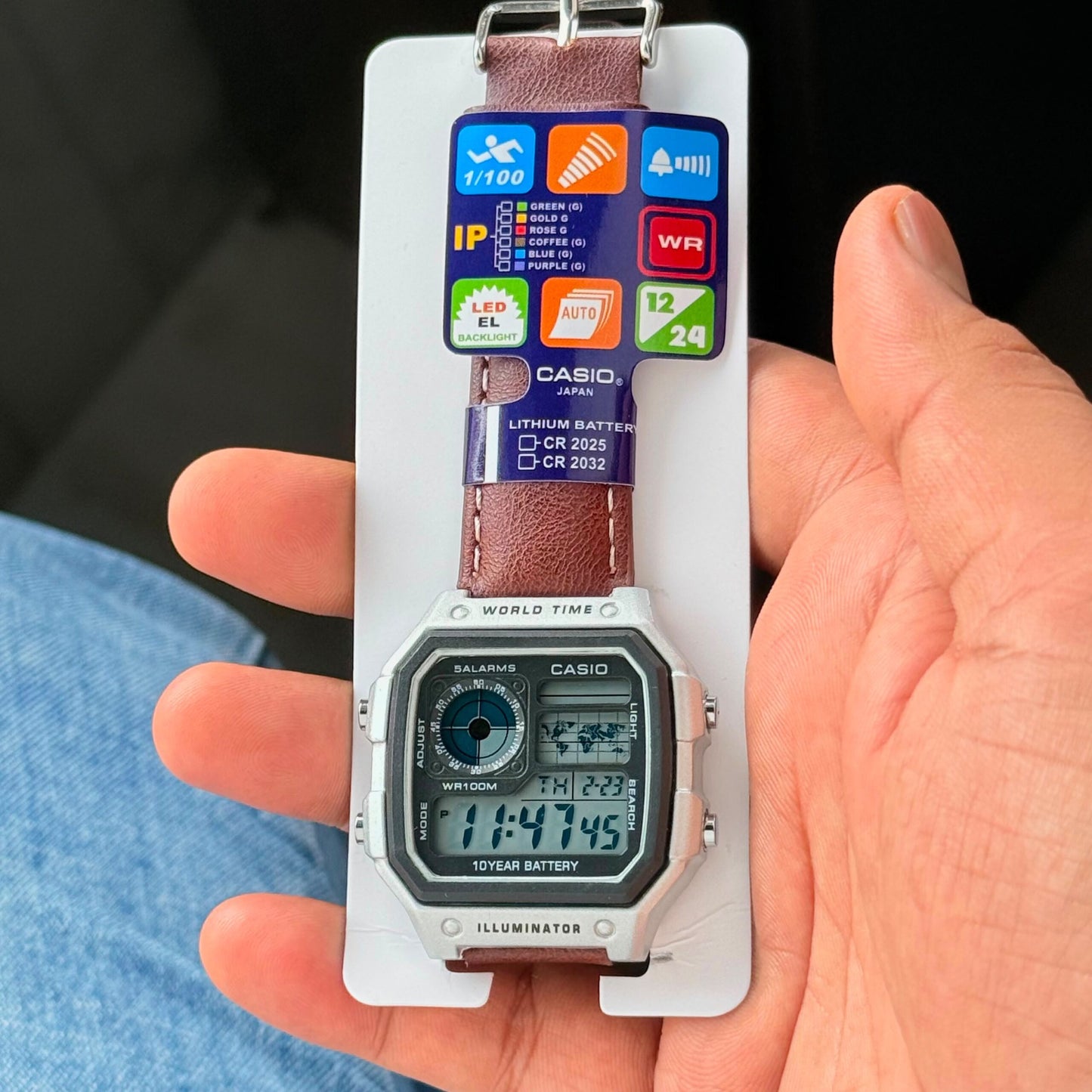 Casio Vintage Analog-Digital Silver Tone