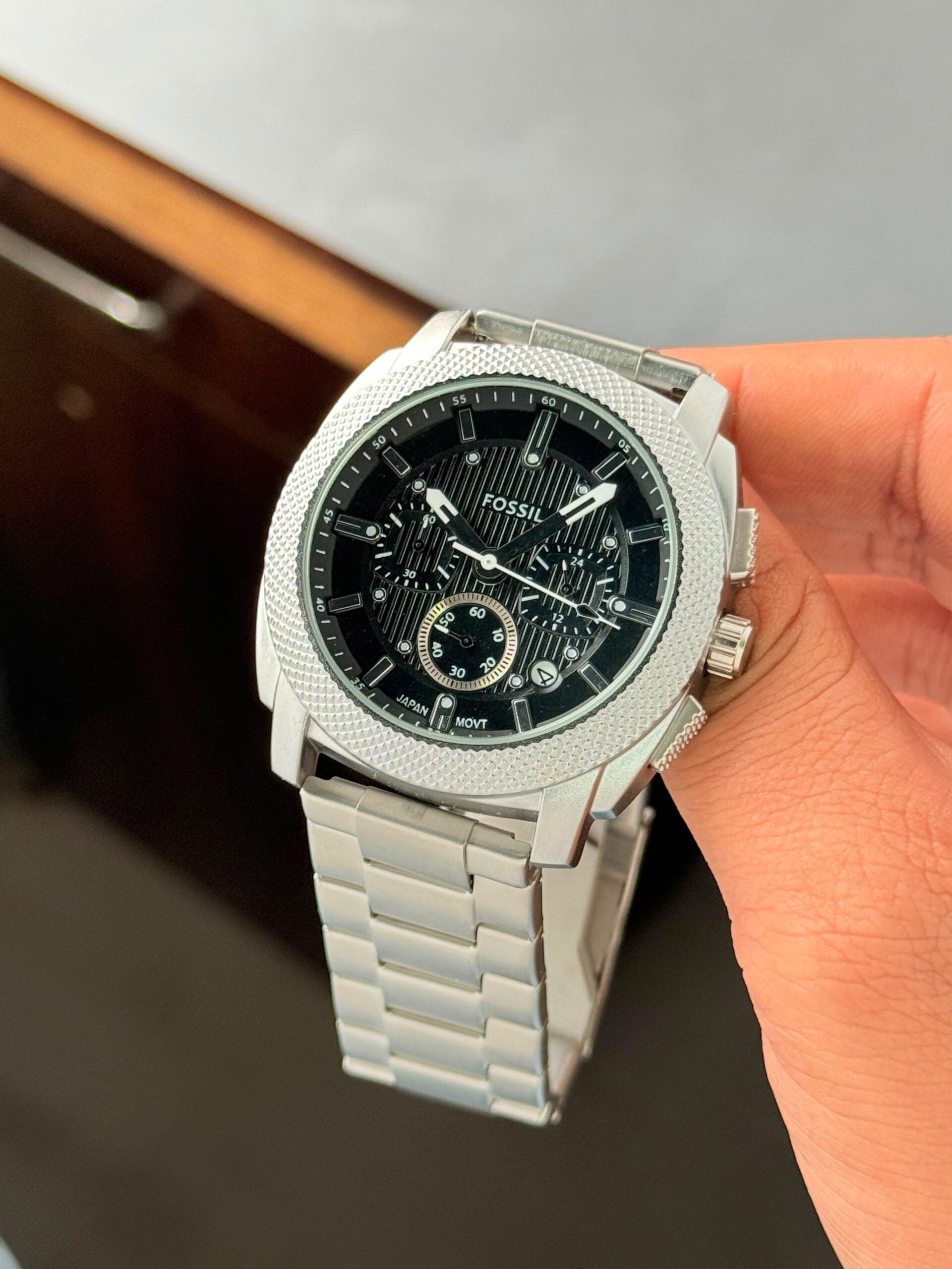 Fossil Black Dial Chronograph