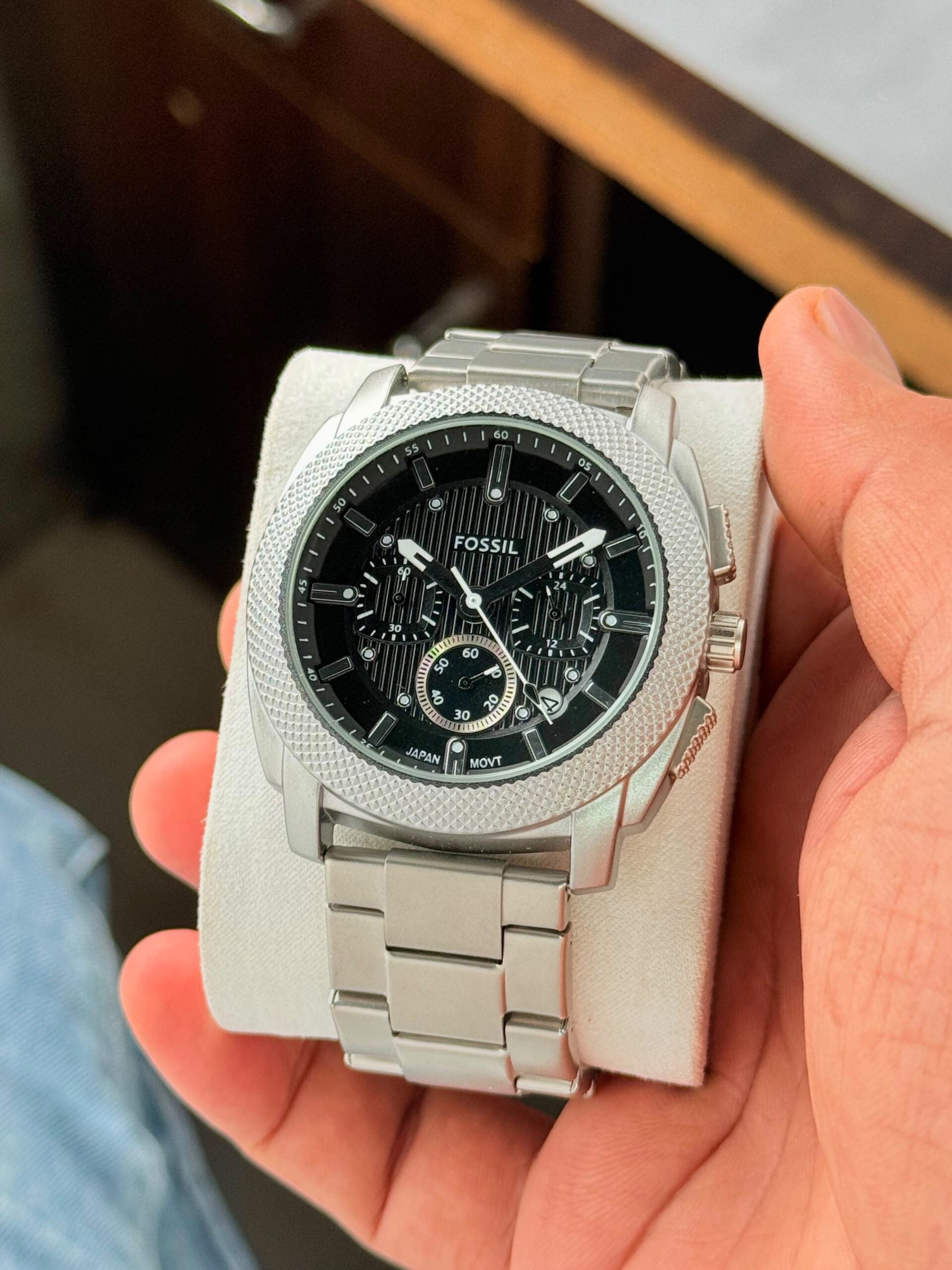 Fossil Black Dial Chronograph