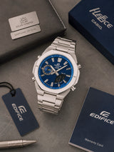 Edifice Casio ECB-S10D-2A Blue Dial