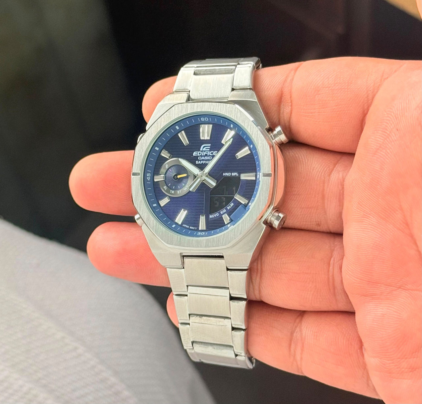 Edifice Casio ECB-S10D-2A Blue Dial