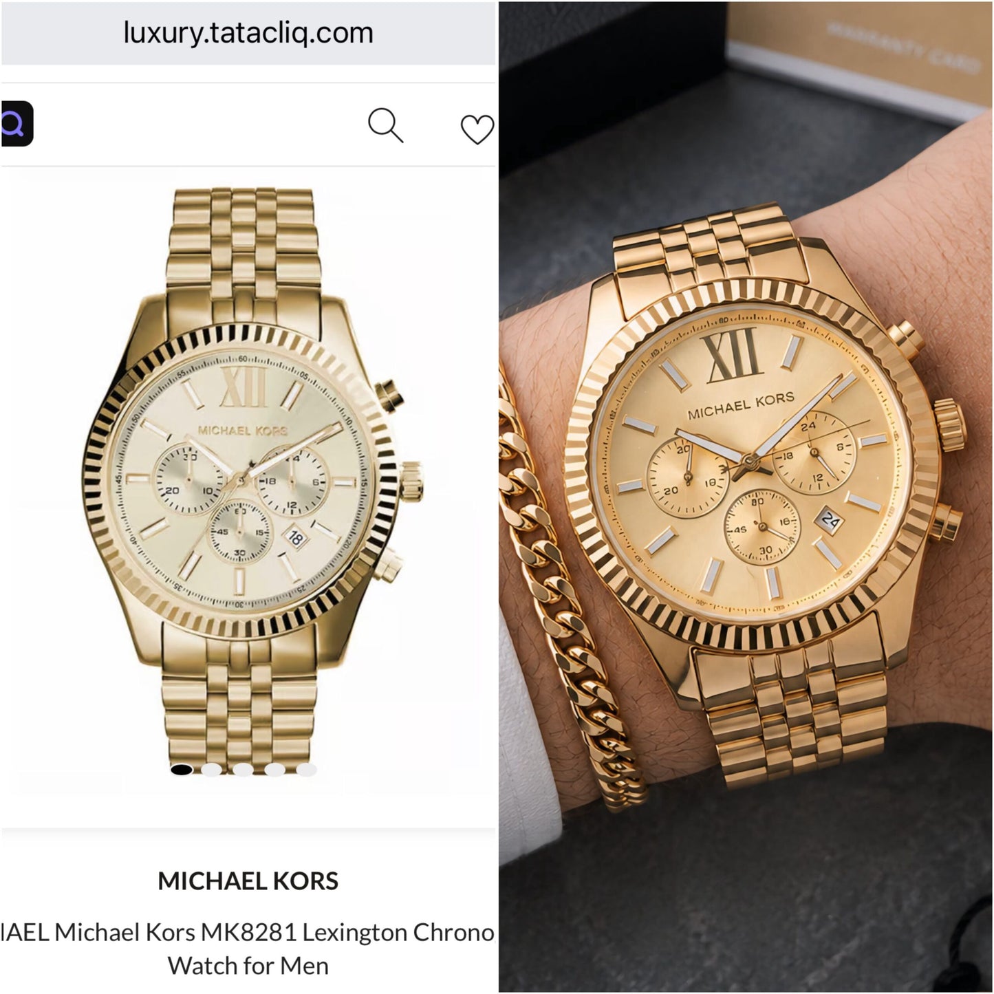 Michael Kors Dynamic Lexington Golden