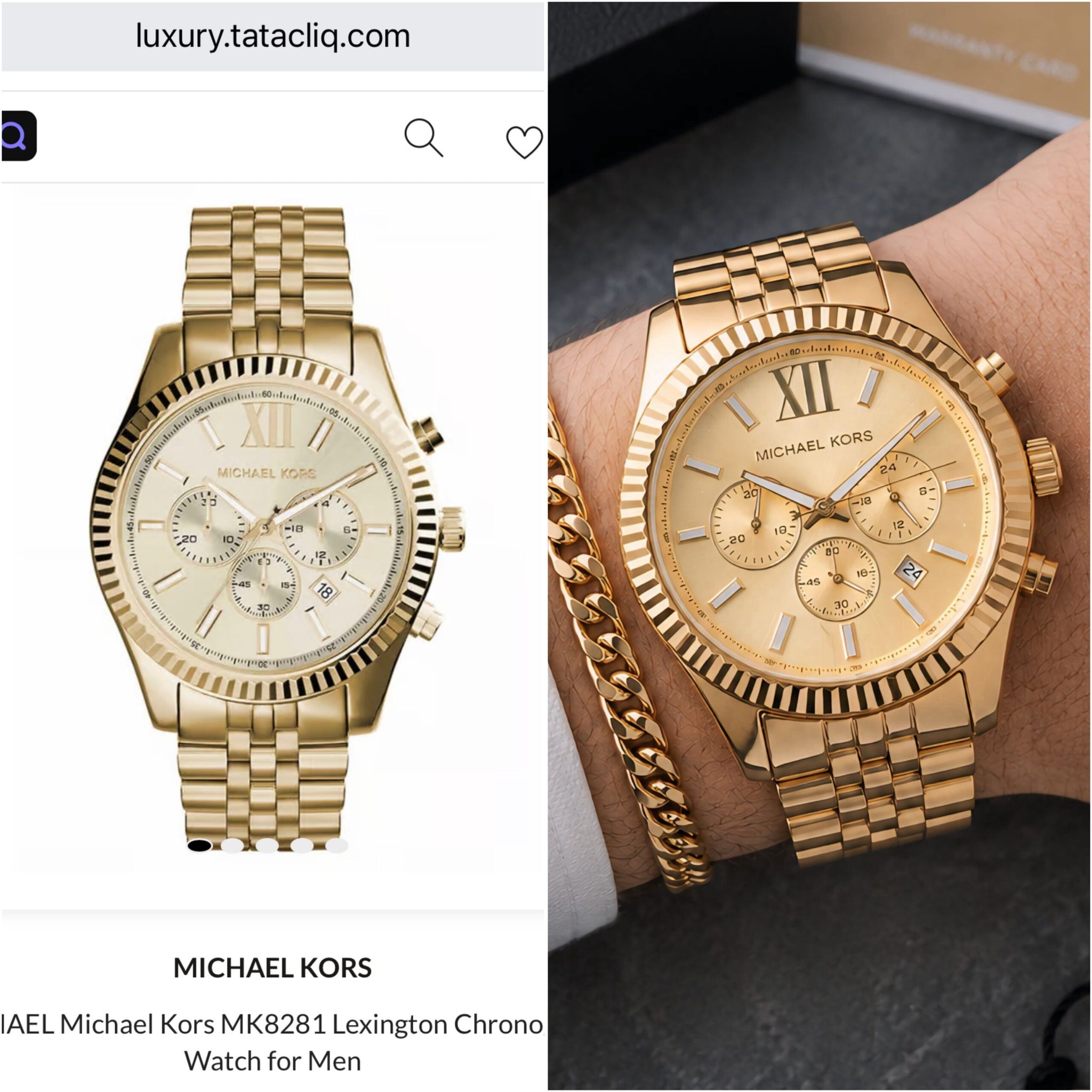 Michael Kors Dynamic Lexington Golden