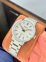 Edifice Casio Silver White Dial