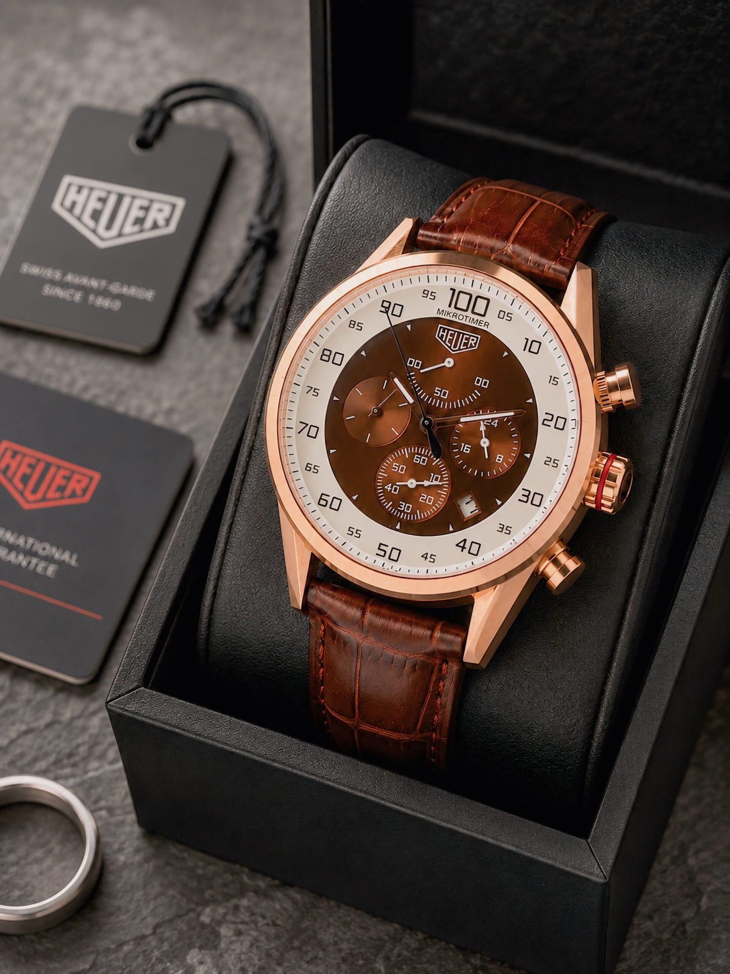 Tag Heuer Mikrograph Brown Chronograph